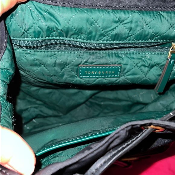 Tory Burch Black Backpack with Gold Accents - Picture 5 of 9